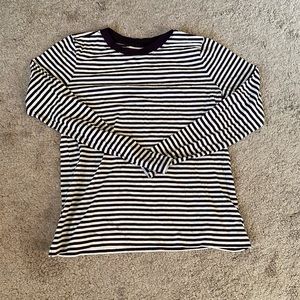 LOFT Cotton Striped Long Sleeve